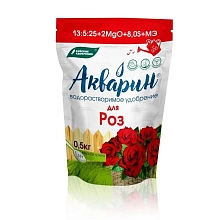 Удобрение цветочное водорастворимое Акварин для роз 0,5кг