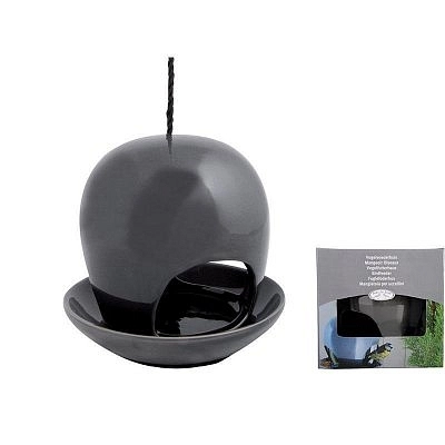 Кормушка для птиц из керамики серая FB 191 G