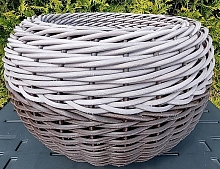 Кашпо 12л ЛТ.Ш/ ВЕНГЕ Ш (Ротанг Л) 