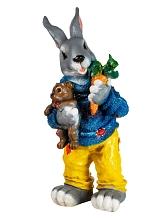 Фигура садовая Заяц с морковкой Н-58 см  