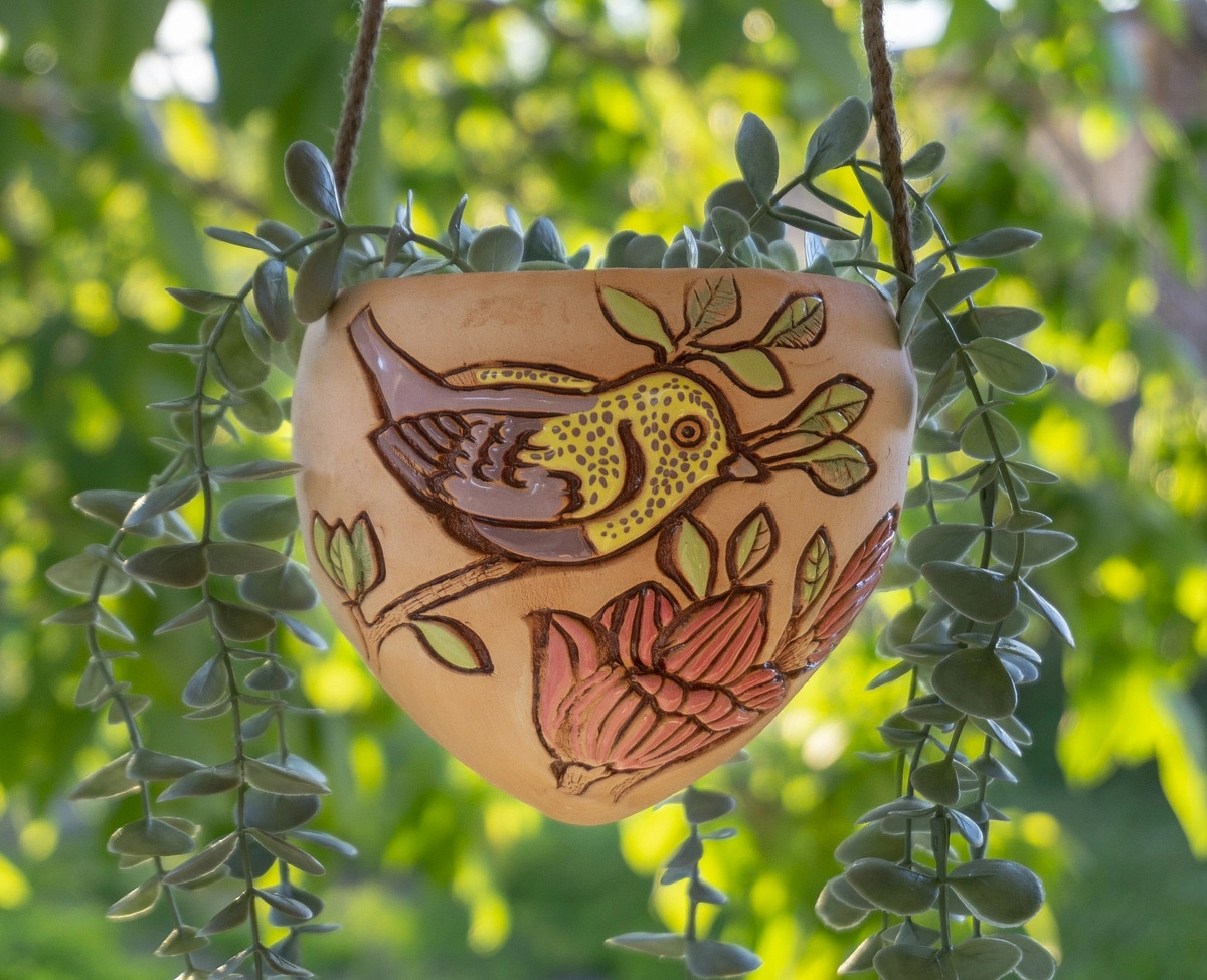 Кашпо Птицы подвесное BR 02