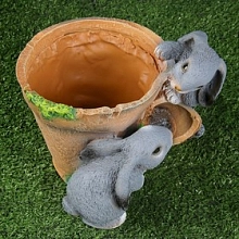 Кашпо Зайцы в горшочке НА07038