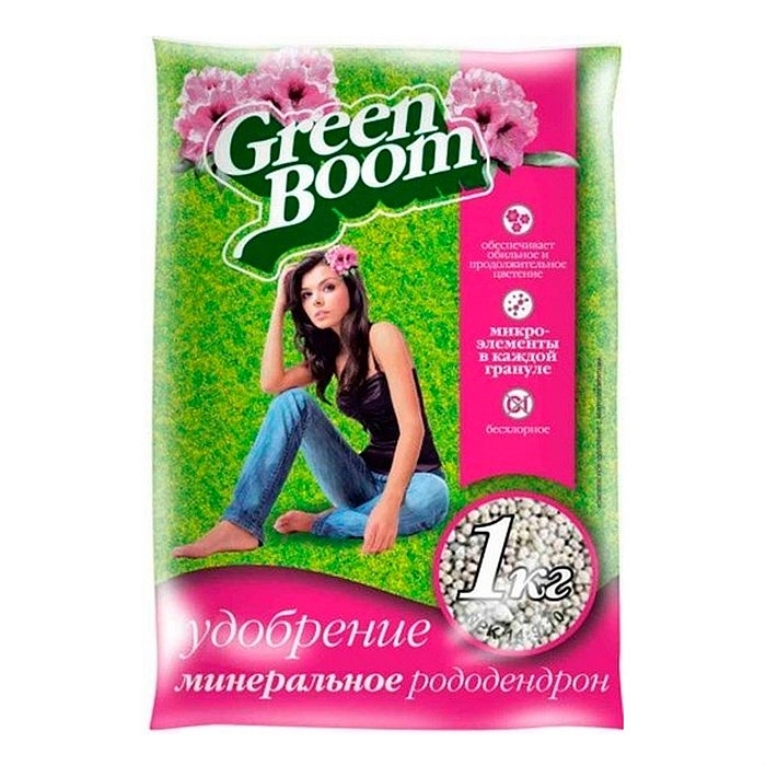 Удобрение цветочное минеральное сухое с микроэлементами Green Boom Рододендрон 1кг