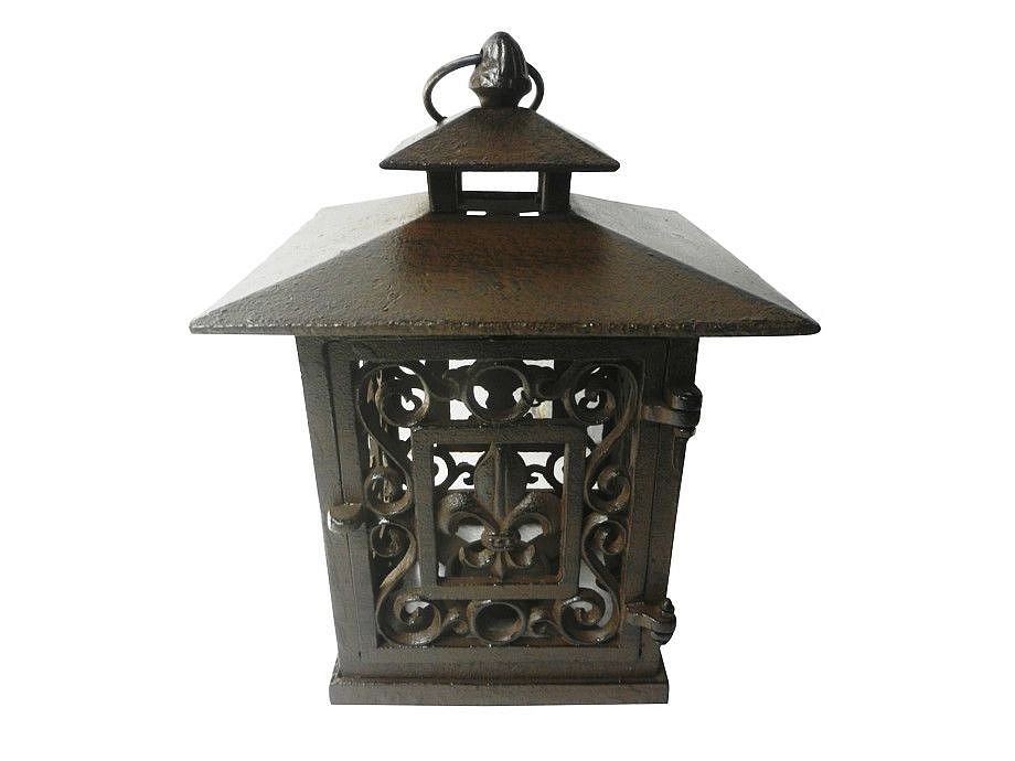 Фонарь декор для свечи Флер Де Лис