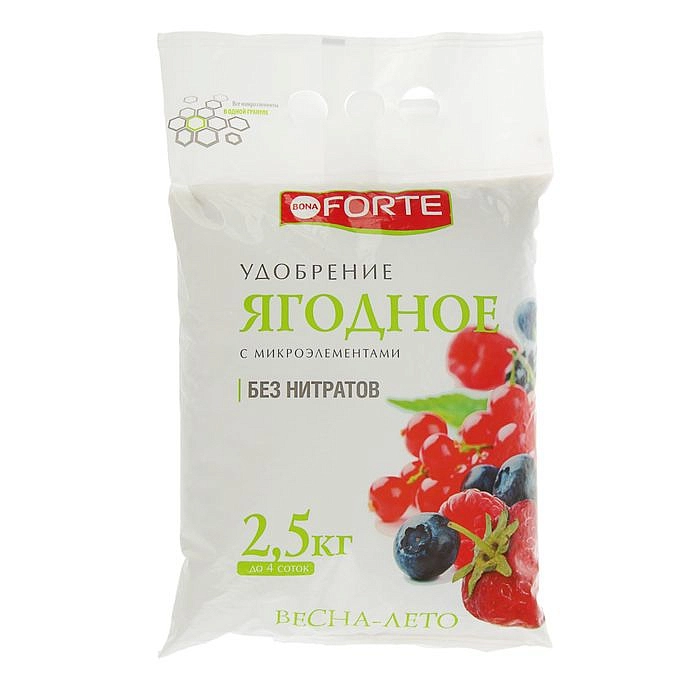 Удобрение Bona Forte Марка NPK 17-10-14 Ягодное весна-лето 2,5кг