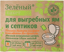 Средство Зеленый пакет для выгребных ям и септиков 111