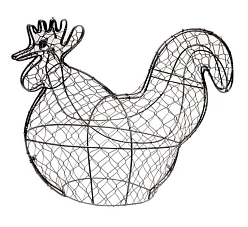Форма-топиарий из проволоки Курица DF 018