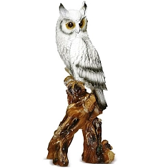 Фигура садовая Филин на пне F01215 (Айронкр)