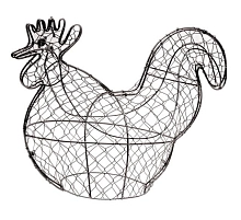 Форма-топиарий из проволоки Курица DF 018