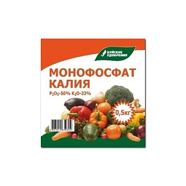 Удобрение минер водораствор БХЗ  Монофосфат калия (монокалийфосфат)  0,5 кг