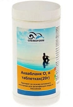 Препарат для бассейна АКВАБЛАНК О2 активный кислород для дезинфекции таблетки 1кг