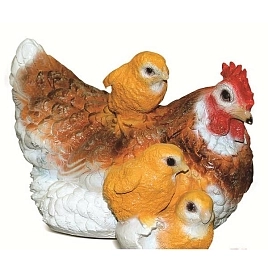 Курица с тремя цыплятами F07785