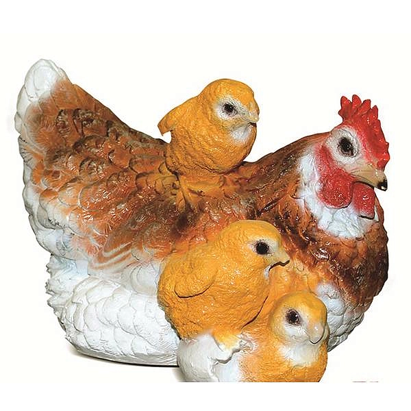 Курица с тремя цыплятами F07785