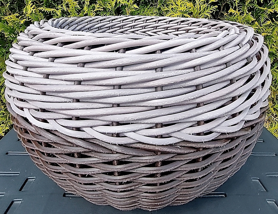 Кашпо 20л ЛТ.Ш/ ВЕНГЕ.Ш (Ротанг Л) 