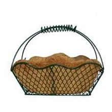 Корзина с ручкой прямоугольная с кокосовым вкладышем WB20-40