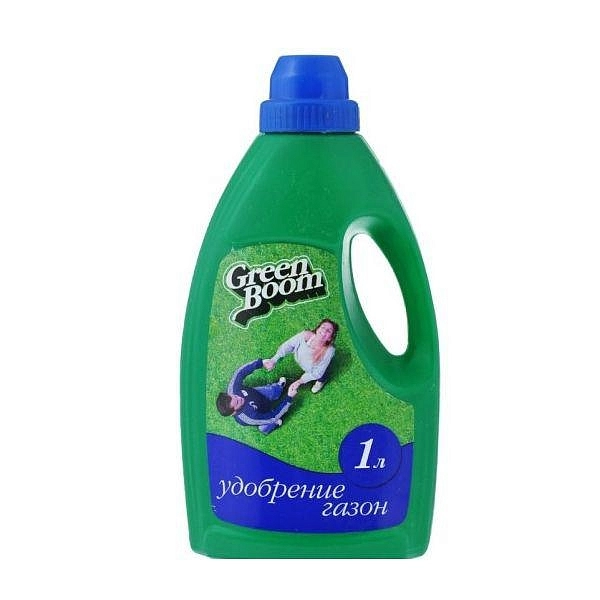 Удобрение газонное минеральное жидкое Green Boom Газон 1л