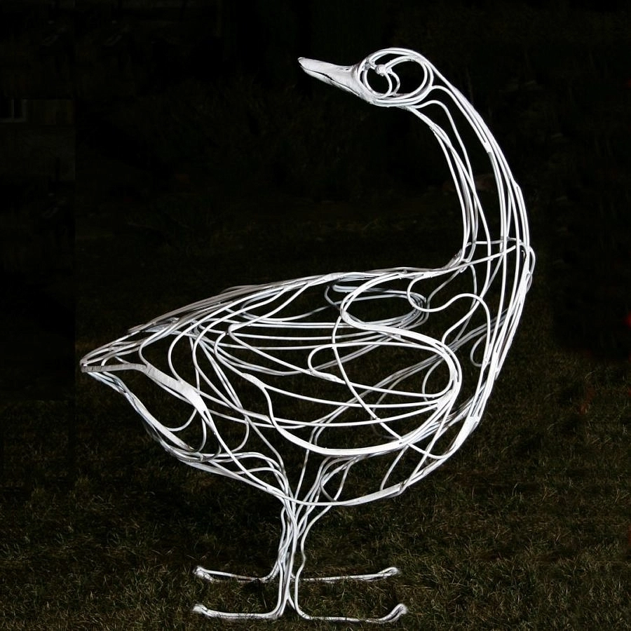 Форма-топиарий из проволоки Гусь DF 019