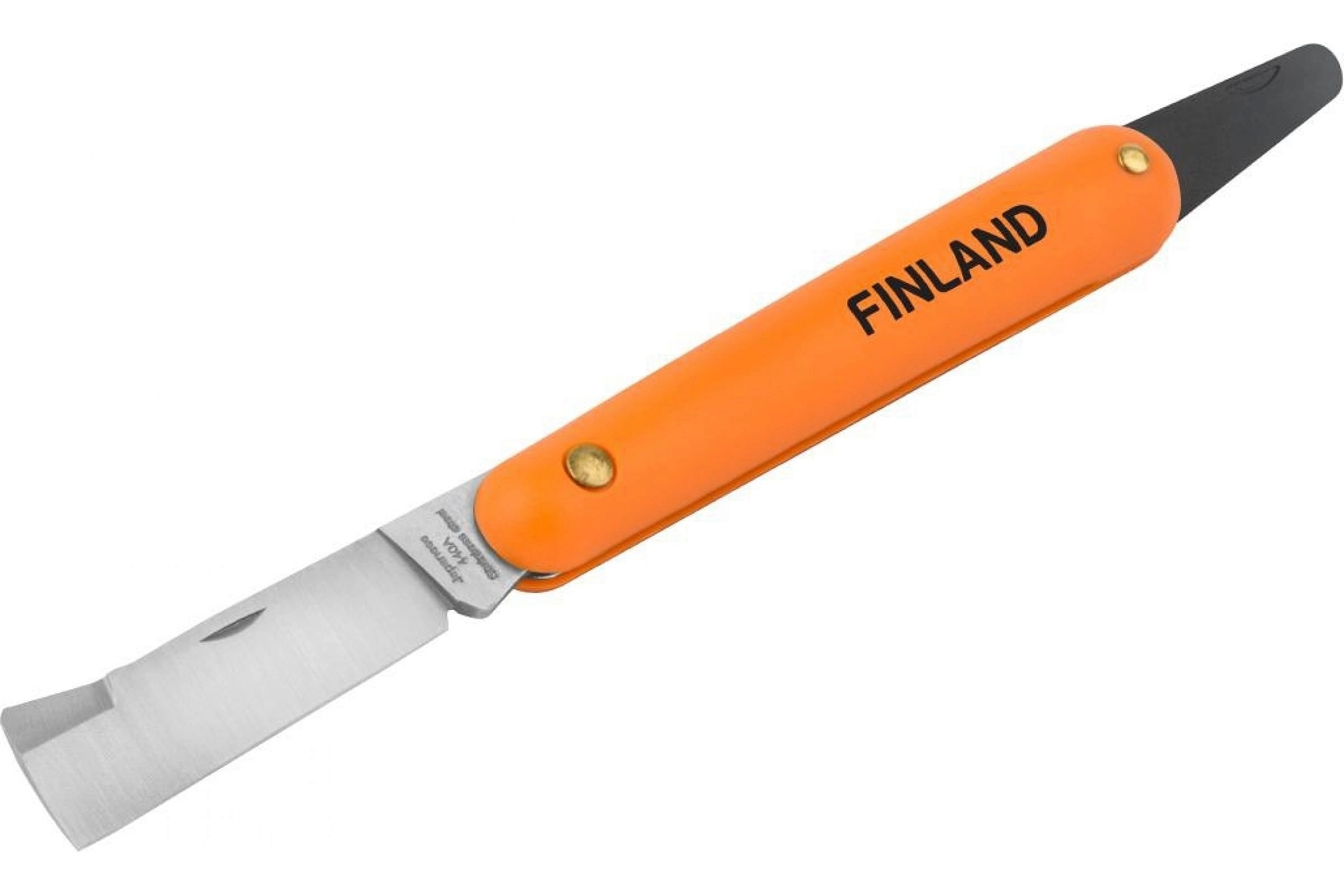Нож прививочный с язычком для отгиба коры и прямым лезвием(нерж) FINLAND 1454 