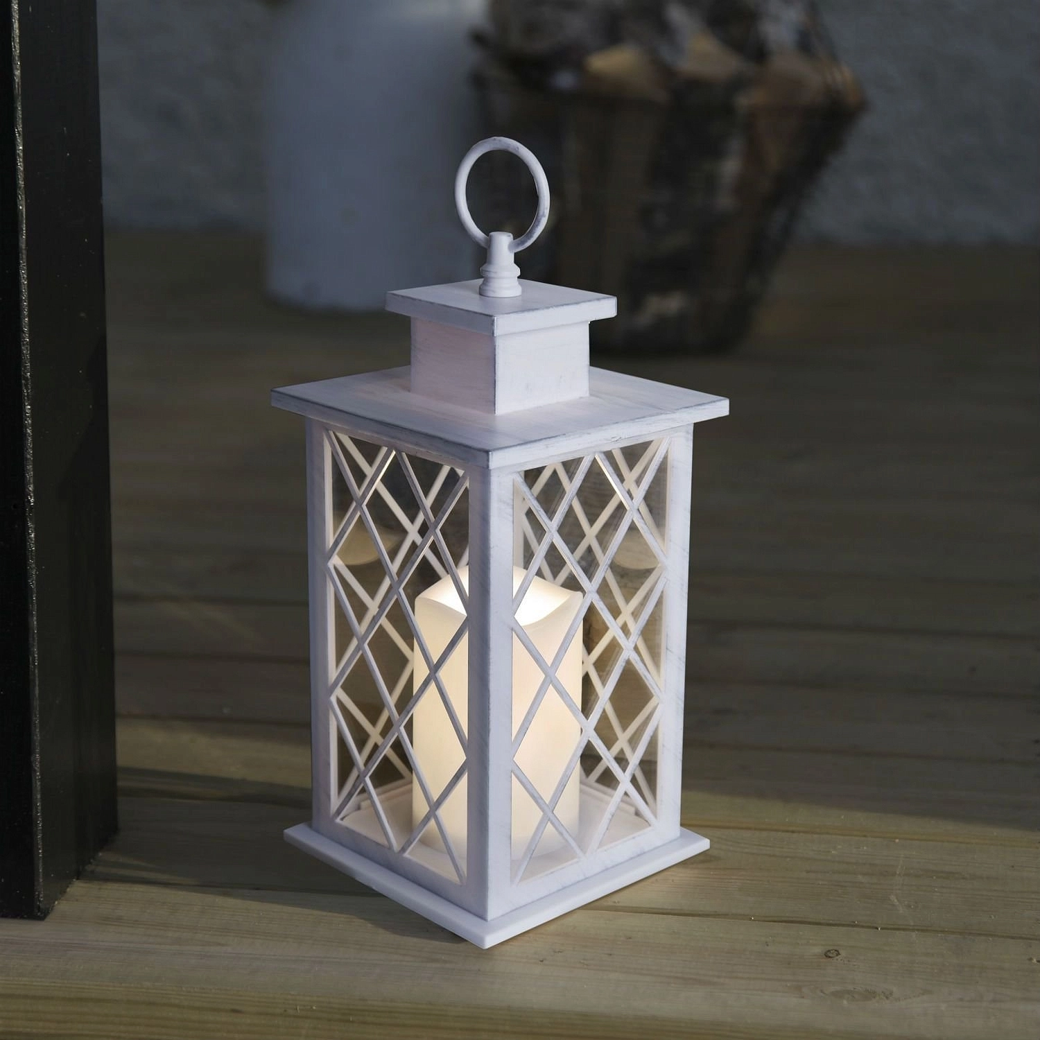 Светильник садовый деревянный "Мерцание"