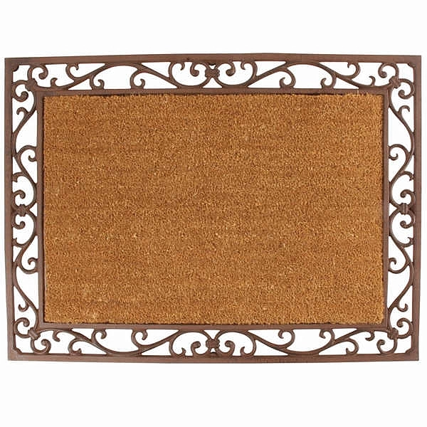 Циновка придверная чугунная с кокос волок 74*55 LH 48