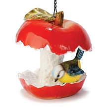 Кормушка яблоко с птичкой