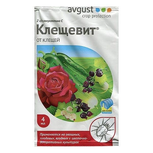 Инсектицид Клещевит от клещей на всех культурах 4мл (акарицид)