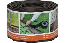 Бордюрная лента ПРОТЭКТ ГОФРА садовая пластик хаки