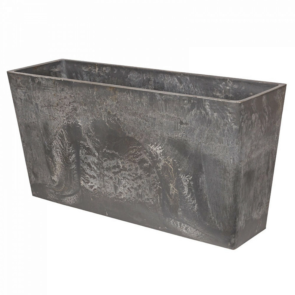 Ящик для цветов БОЛЬШОЙ ДРЕВЕСНЫЙ УГОЛЬ 55л