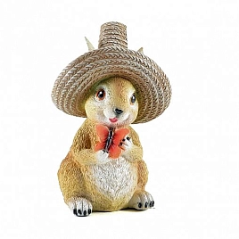 Фигура садовая Кролик в шляпе
